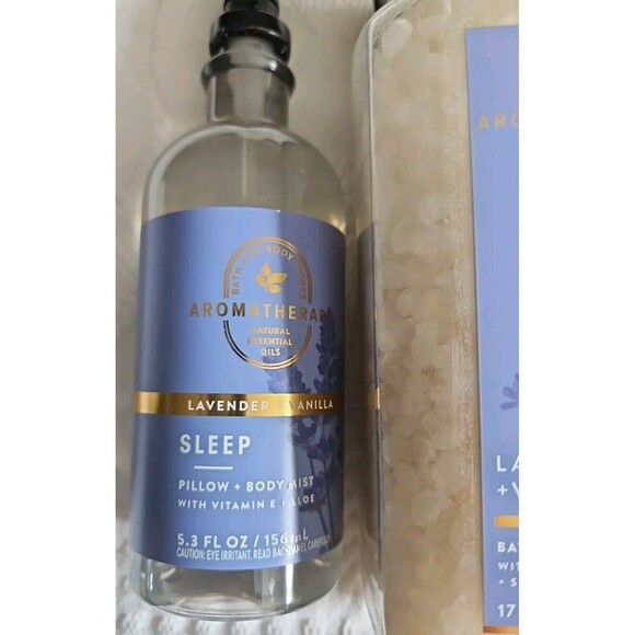 Bath Body Works LAVENDER VANILLA SLEEP Includes Salt Soak, Mist, Shower Steamers - Picture 2 of 7